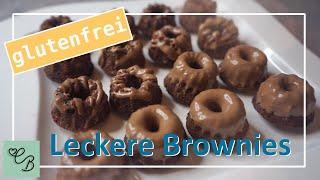 glutenfreie Mini-Brownies I schnelles und einfaches Rezept