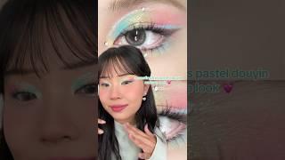 pastel douyin makeup look 