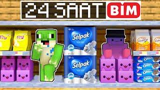 BİMde 24 SAAT GEÇİRDİK - Minecraft