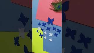 wall hanging craftButterfly craft Butterfly Wall hanging ideas #shorts #youtubeshorts #viral
