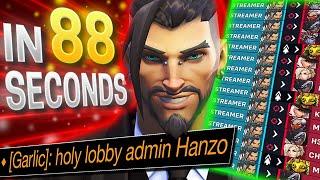 The most DISGUSTING Hanzo gameplay you have EVER seen Abusing streamer mode