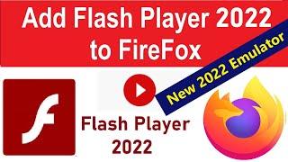 How To Enable New Flash Player 2022 On Mozilla Firefox  How To Play Flash Content On Firefox