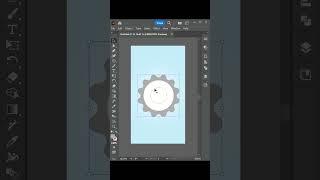 Create 3D Gear shape  adobe illustrator tutorial   #shorts  #graphicsvikash #3dshapes