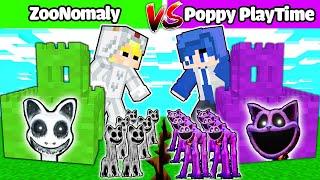 TÔ GÀ THỬ THÁCH 24H ĐẠI CHIẾN LÂU ĐÀI ZOONOMALY VÀ POPPY PLAYTIME TÍ HON TRONG MINECRAFT