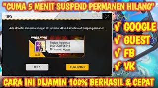 TERBARU 2024 Cara Mengatasi akun Ff Kesuspend terbaru 2024Cara mengatasi Suspend Permanen akun Ff