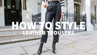 How To Style Leather Trousers  Peexo