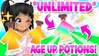 How To Get *FREE* UNLIMITED AGE UP POTIONS in Adopt Me roblox