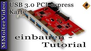 USB 3 0 PCI Express Karte einbauen  nachrüsten von MMolterVideo