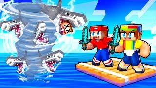 SHARKNADO vs The Most Secure House In Minecraft