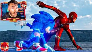 SONIC LA PELICULA VS FLASH *MUY EPICO*  LA CARRERA DEFINITIVA  VIDEOREACCION LEON PICARON