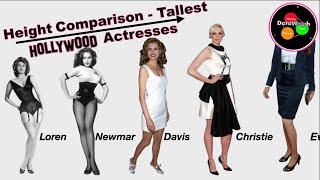 Height Comparison  Tallest Hollywood Actresses