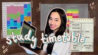 How to make a REVISION TIMETABLE for exams and stick to it  simple effective