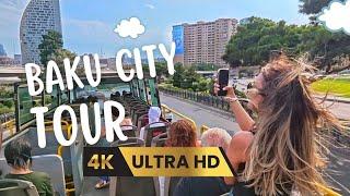  Places to Visit in Baku Open-Top Bus City Tour  4K UHD 