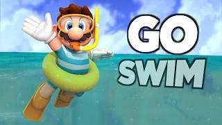How fast can you GO FOR A SWIM in every Mario game?