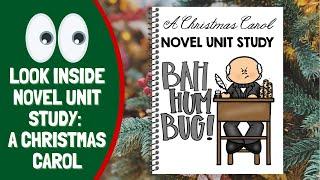 Look Inside A Christmas Carol Novel Unit Study