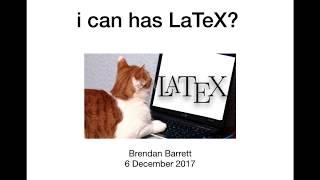 Introduction to LaTeX and Overleaf Tutorial 6 Dec 2017