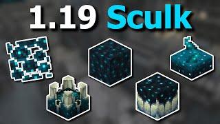 Everything About The New SCULK BLOCKS in Minecraft 1.19  Shrieker Sensor Catalyst Vein Block