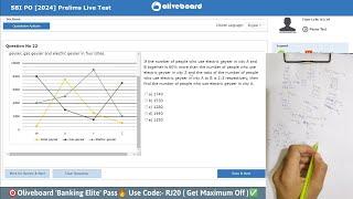Oliveboard SBI PO live mock test️ 6 July  Share Score  How to Attempt Mock #sbipo #rrbpo2024