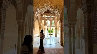 Alhambra Granada  Beautiful places to visit in Andalusia Spain #travel #palace