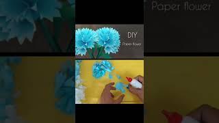 How to make paper flower with craft paperDIY paper flower#3dflowers  #origamiflower #floralart