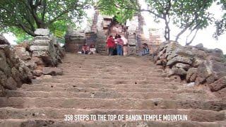 Banon Temple at Battambang Province in Cambodia  358 Steps to Hilltop