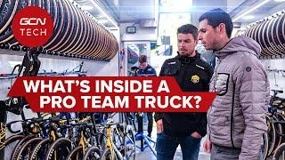 Visma - Lease A Bike Pro Cycling Team  Mechanics Giro Truck Tour