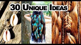 DIY HAIR JEWELRY & ACCESSORIES  UNIQUE IDEAS FOR HAIR ACCESSORIES