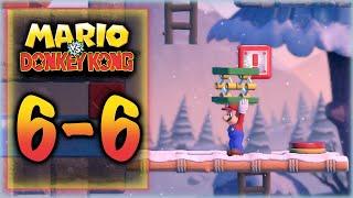 Mario vs Donkey Kong - Level 6-6 - All Presents Gifts - Slippery Summit