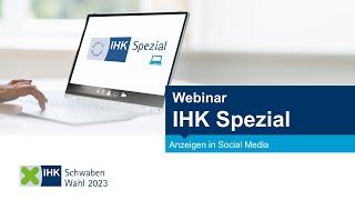 IHK Spezial Webinar Social Media Anzeigen für den stationären Einzelhandel