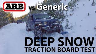 Will They Survive? ARB vs Generic Traction Boards in Deep Snow