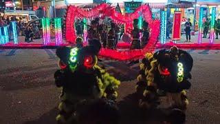 8 Lion Traditional Dance Acrobatic Lion Dance with Led Dragon Dance & Sam Tai Tze