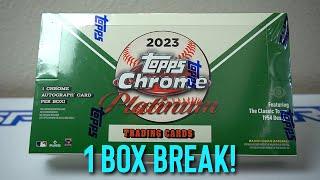 2023 Topps Chrome Platinum Box Break