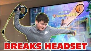 Kid Temper Tantrum RAGES OVER FORTNITE Season 8 And BREAKS His Headset Original