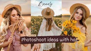 Photography ideas for girls with hat