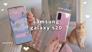 ︎ Samsung Galaxy S20 Phone Tour  Cloud Pink  KAWAII THEME ︎