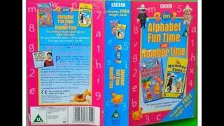 2 on 1 Alphabet Fun Time and Number Time 1997 UK VHS