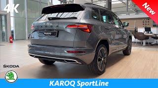 Škoda Karoq FL SportLine 2022 - FULL In-depth review in 4K  Exterior - Interior Graphite Gray