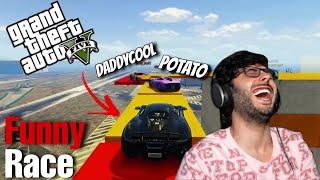 GTA 5 Comedy Race Night @CarryMinati Playing GTA 5 Impossible Race Highlights Episode - 90