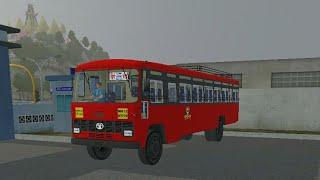 MSRTC Lalpari Tata Ordinary Bus Mod For Bus Simulator Indonesia