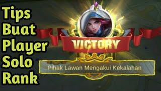 TIPS BUAT PLAYER SOLO RANK