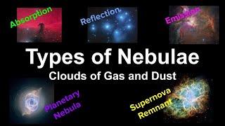 Types of Nebulae - Clouds of Gas and Dust