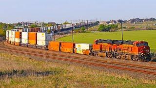 BNSF & Union Pacific Trains In And Around Fort Worth Texas