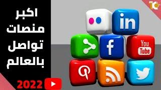 ترتيب اكبر مواقع التواصل الاجتماعي  اشهر منصات تواصل اجتماعي   #Toptinat #توبتنات#2022