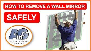 How to remove a mirror glued to the wall with mastic