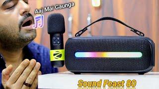 Zebronics Sound Feast 80 Review Portable Bluetooth Speaker with Wireless Mic