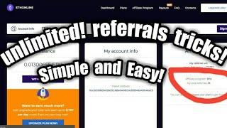 UNLIMITED referrals TRICK in btconline. io