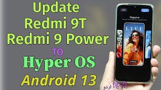 Update Redmi 9T & Power To HyperOS Android 13 Subtitles English