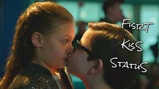 Lucky Girl  Cute little Boy first kiss WhatsApp Status  New Romantic Status