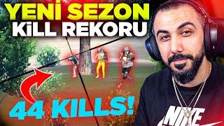 SONUNDA YENİ KILL REKORUMU KIRDIM  TOPLAM 44 KILLS EFSANE MAÇ  PUBG MOBILE