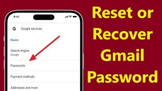 How to Reset or Recover Gmail Account Password if Forgotten without old Password - Howtosolveit